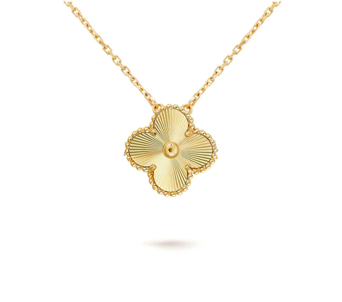 [Riva Jewelry]15MM CLOVER FLOWER PENDANT NECKLACE COLLECTION