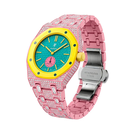 [Riva Jewelry]Royal Oak Pop Exclusive Bioceramic Case & Bioceramic Strap Full Diamond