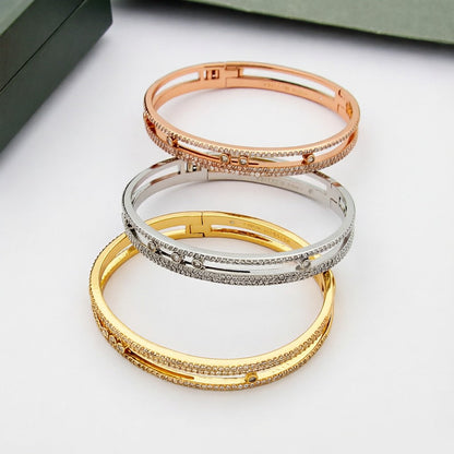 [Riva Jewelry]MOVE ROMANE PAVÉ DIAMOND BANGLE BRACELET