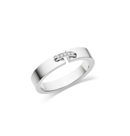 [Riva Jewelry]ALLIANCE LIENS VIDENCE DIAMOND 4MM RING