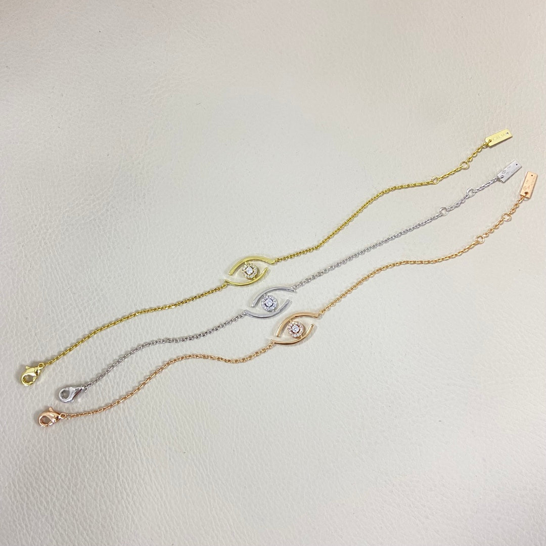 [Riva Jewelry]LUCKY EYE PAVÉ-SET DIAMOND BRACELET