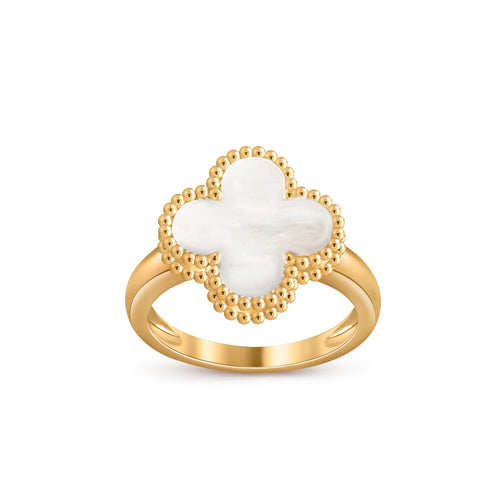 [Riva Jewelry]LUCKY CLOVER VINTAGE GOLD RING COLLECTION