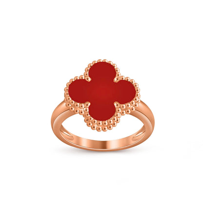 [Riva Jewelry]LUCKY CLOVER VINTAGE ROSE GOLD RING COLLECTION