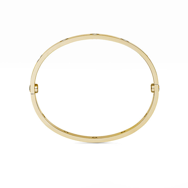 [Riva Jewelry]CLASSIC 6.1MM LOVE BANGLE - 10-DIAMOND