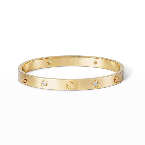 [Riva Jewelry]CLASSIC 6.1MM LOVE BANGLE - 4-DIAMOND