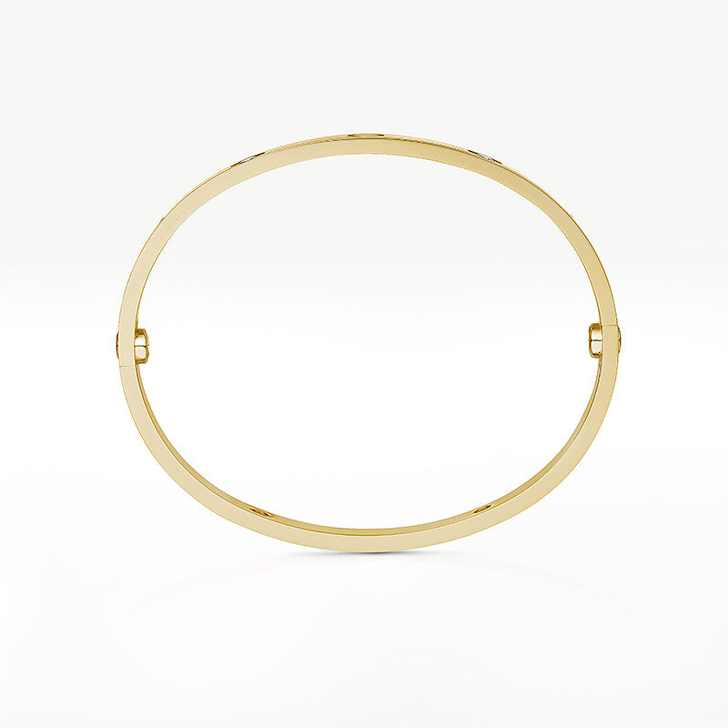 [Riva Jewelry]CLASSIC 6.1MM LOVE BANGLE - 4-DIAMOND
