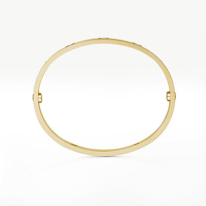 [Riva Jewelry]CLASSIC 6.1MM LOVE BANGLE - 4-DIAMOND