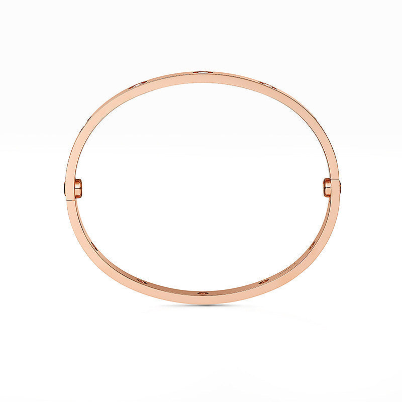 [Riva Jewelry]CLASSIC 6.1MM LOVE BANGLE - 10-DIAMOND
