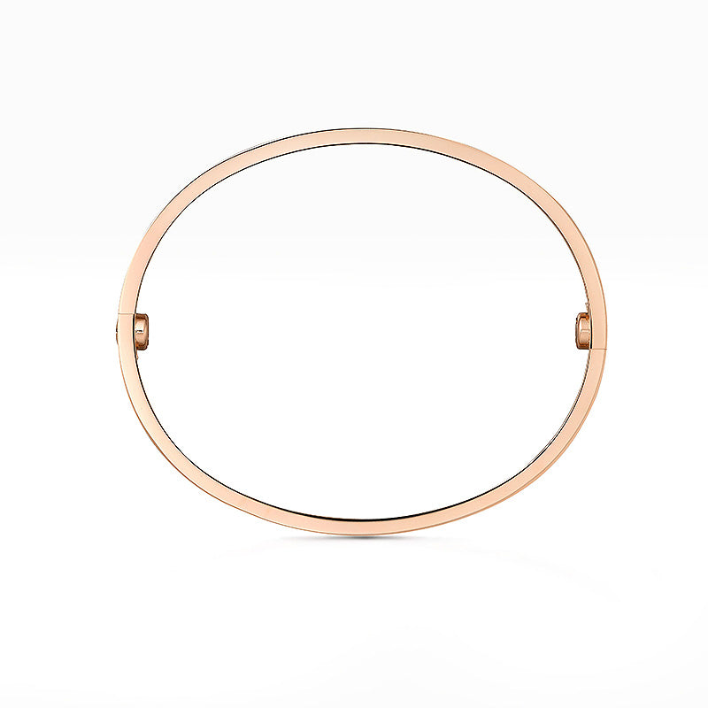 [Riva Jewelry]CLASSIC 6.1MM LOVE BANGLE - 4-DIAMOND