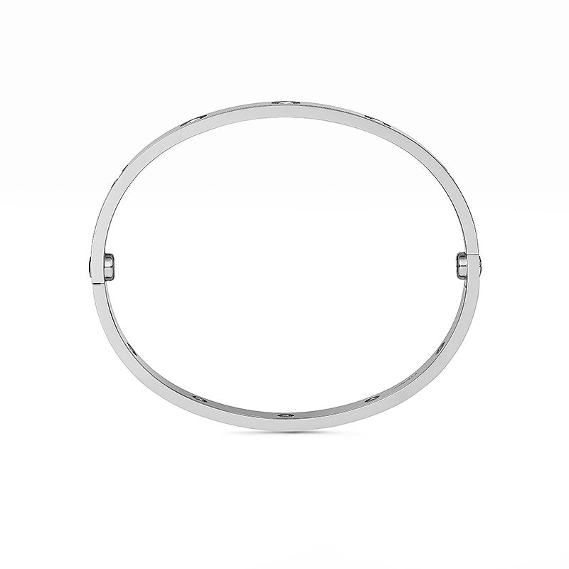 [Riva Jewelry]CLASSIC 6.1MM LOVE BANGLE - 10-DIAMOND