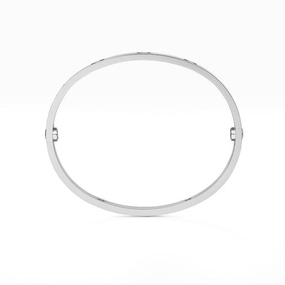 [Riva Jewelry]CLASSIC 6.1MM LOVE BANGLE - 4-DIAMOND