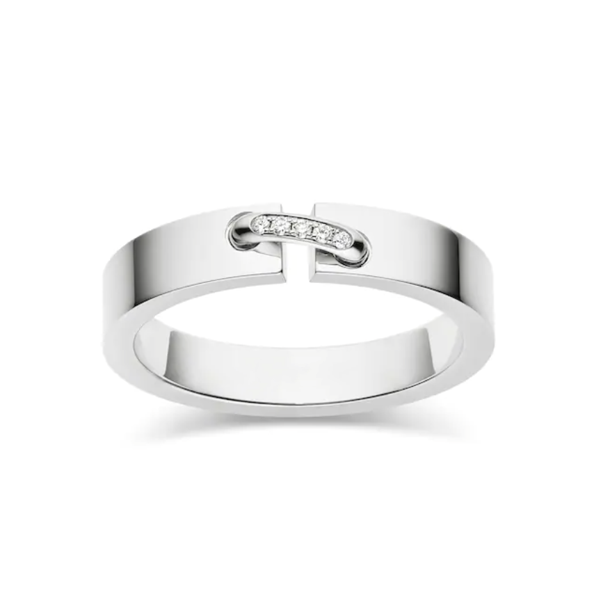 [Riva Jewelry]ALLIANCE LIENS VIDENCE DIAMOND 4MM RING