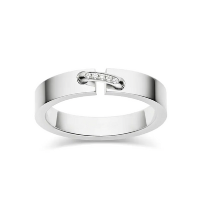 [Riva Jewelry]ALLIANCE LIENS VIDENCE DIAMOND 4MM RING
