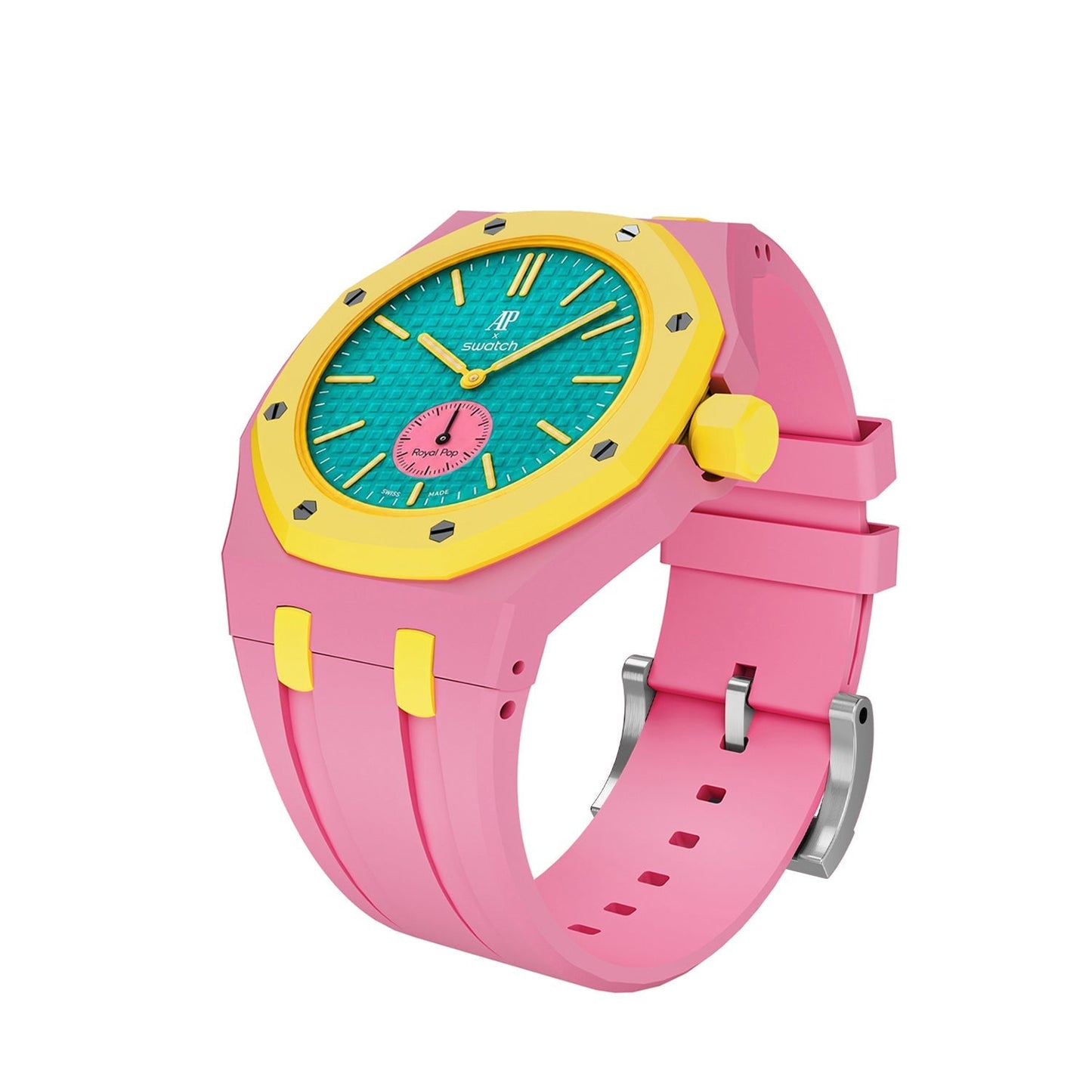 [Riva Jewelry]Royal Oak Pop Exclusive Bioceramic Case & Silicone Strap Mix Color