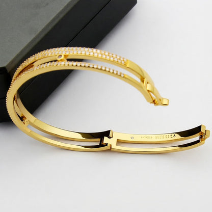 [Riva Jewelry]MOVE ROMANE PAVÉ DIAMOND BANGLE BRACELET