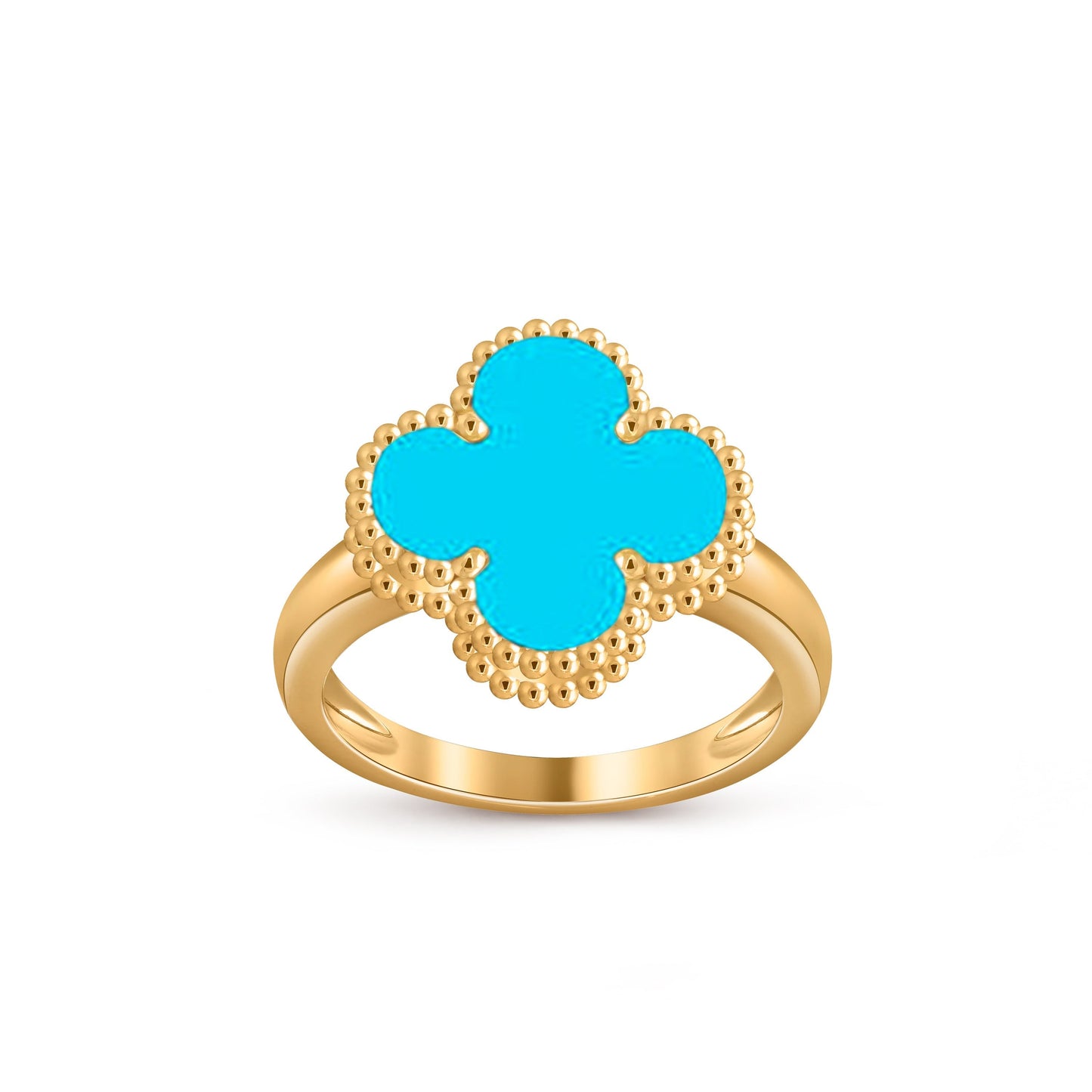 [Riva Jewelry]LUCKY CLOVER VINTAGE GOLD RING COLLECTION