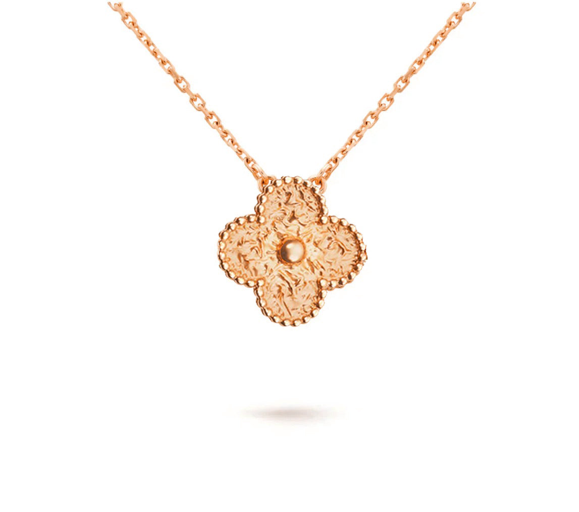 [Riva Jewelry]15MM CLOVER FLOWER PENDANT NECKLACE COLLECTION
