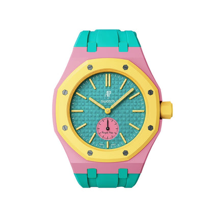 [Riva Jewelry]Royal Oak Pop Exclusive Bioceramic Case & Silicone Strap Mix Color