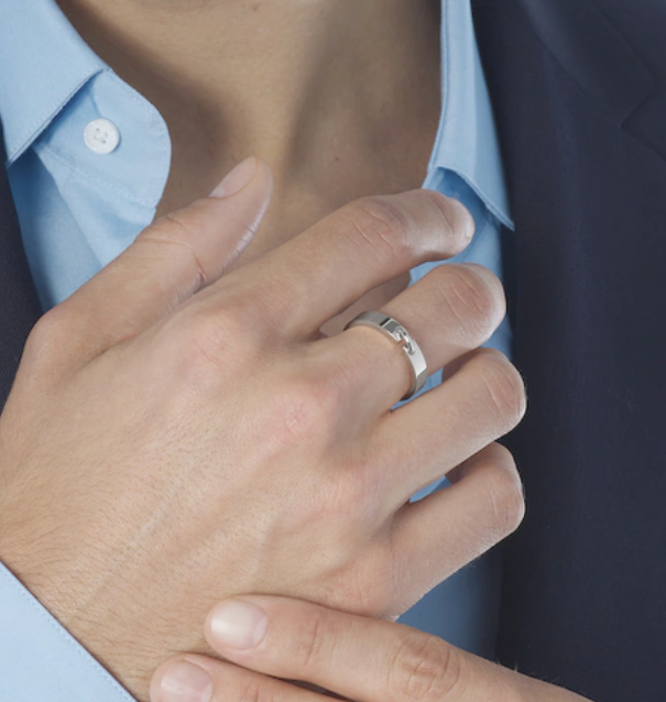 [Riva Jewelry]ALLIANCE LIENS VIDENCE 4MM RING
