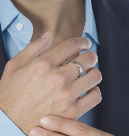 [Riva Jewelry]ALLIANCE LIENS VIDENCE 4MM RING