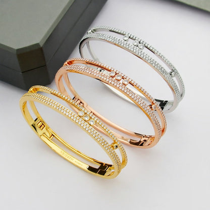 [Riva Jewelry]MOVE ROMANE PAVÉ DIAMOND BANGLE BRACELET