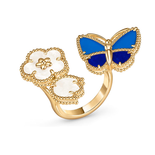 [Riva Jewelry]SPRING BUTTERFLY OPEN RING