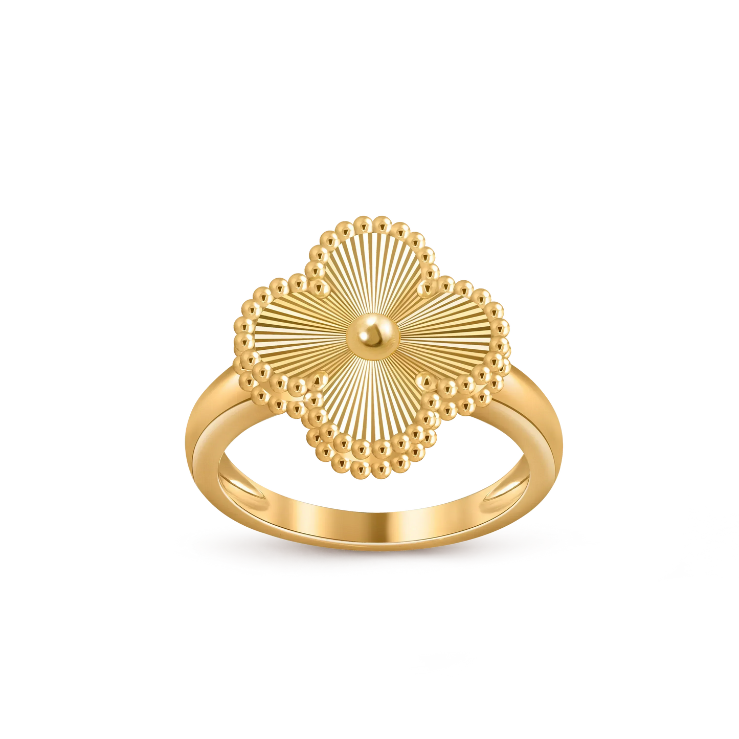 [Riva Jewelry]LUCKY CLOVER VINTAGE GOLD RING COLLECTION