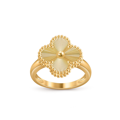 [Riva Jewelry]LUCKY CLOVER VINTAGE GOLD RING COLLECTION