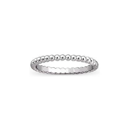 [Riva Jewelry]SIGNATURE PERLÉE BEADED BAND RING