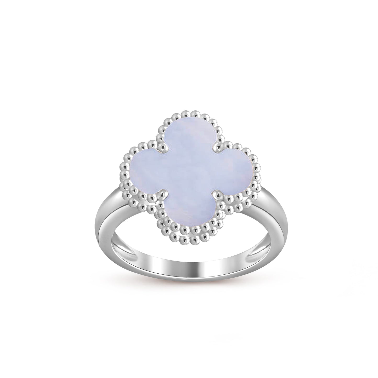 [Riva Jewelry]LUCKY CLOVER VINTAGE WHITE GOLD RING COLLECTION