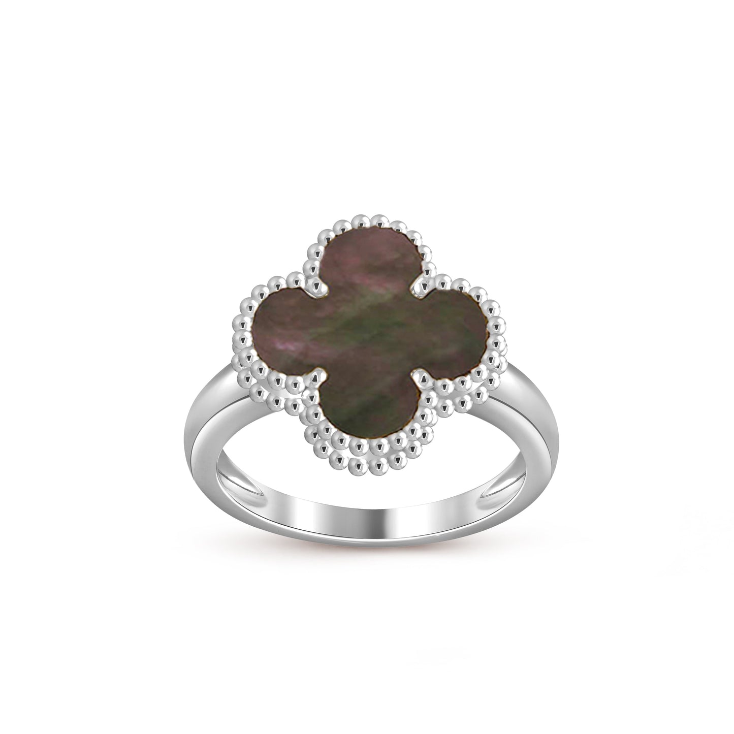 [Riva Jewelry]LUCKY CLOVER VINTAGE WHITE GOLD RING COLLECTION