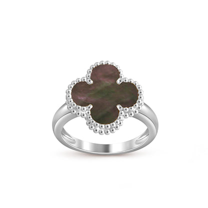 [Riva Jewelry]LUCKY CLOVER VINTAGE WHITE GOLD RING COLLECTION