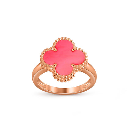 [Riva Jewelry]LUCKY CLOVER VINTAGE ROSE GOLD RING COLLECTION