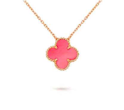 [Riva Jewelry]15MM CLOVER FLOWER PENDANT NECKLACE COLLECTION