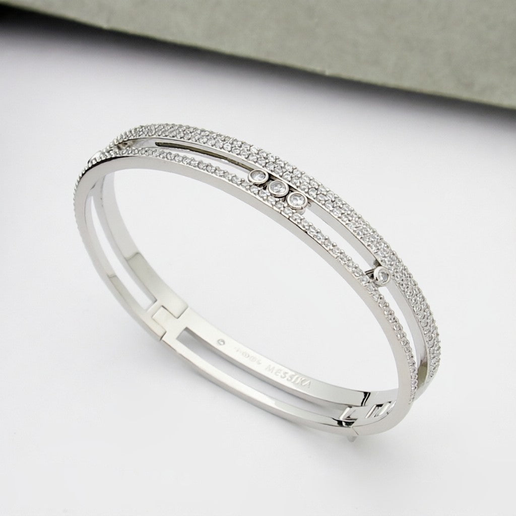[Riva Jewelry]MOVE ROMANE PAVÉ DIAMOND BANGLE BRACELET