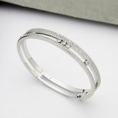 [Riva Jewelry]MOVE ROMANE PAVÉ DIAMOND BANGLE BRACELET