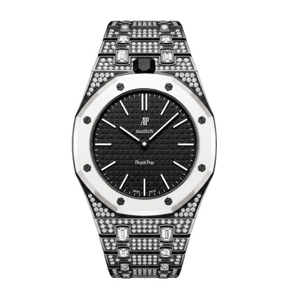 [Riva Jewelry]Royal Oak Pop Exclusive Bioceramic Case & Bioceramic Strap Full Diamond