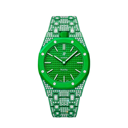 [Riva Jewelry]Royal Oak Pop Exclusive Bioceramic Case & Bioceramic Strap Full Diamond