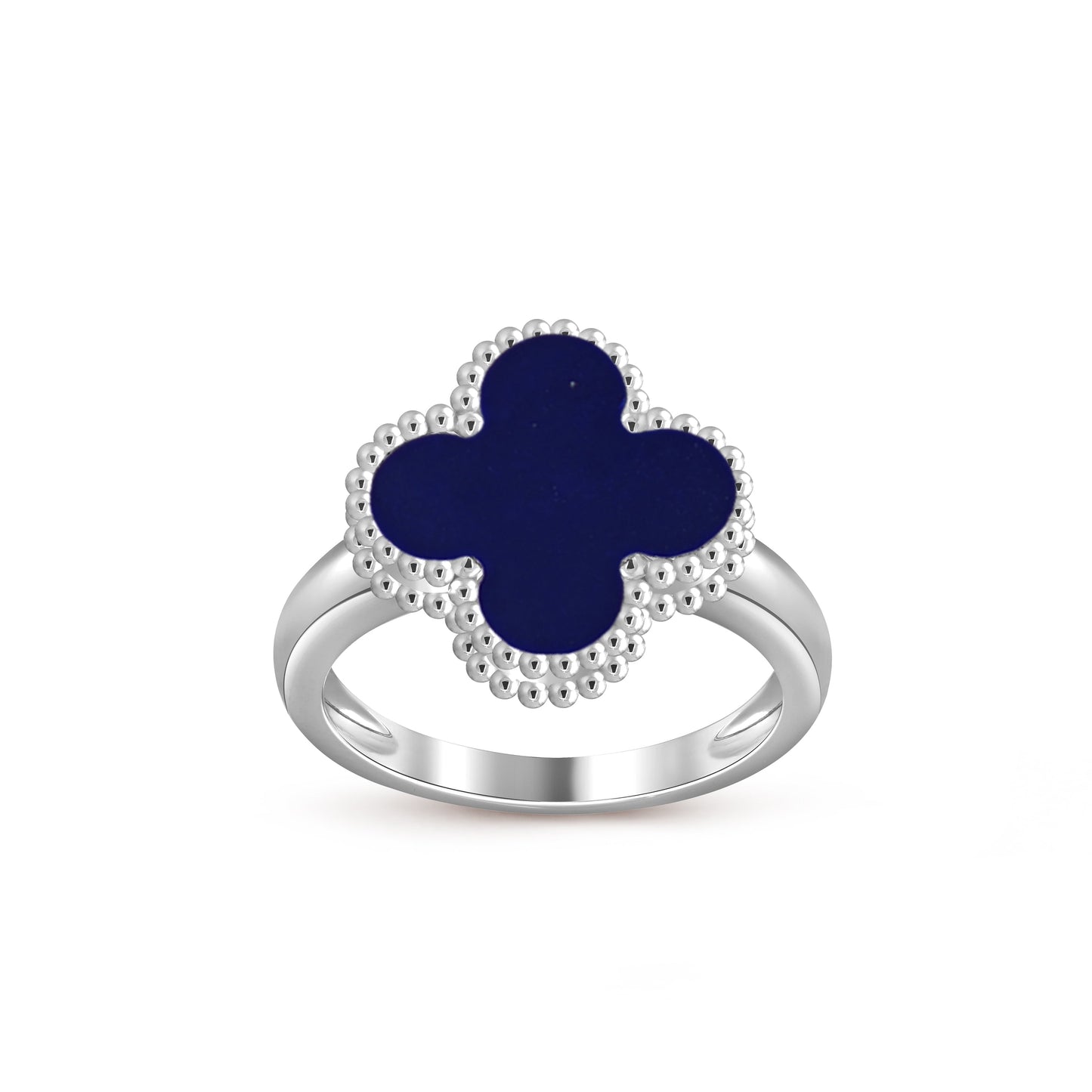 [Riva Jewelry]LUCKY CLOVER VINTAGE WHITE GOLD RING COLLECTION