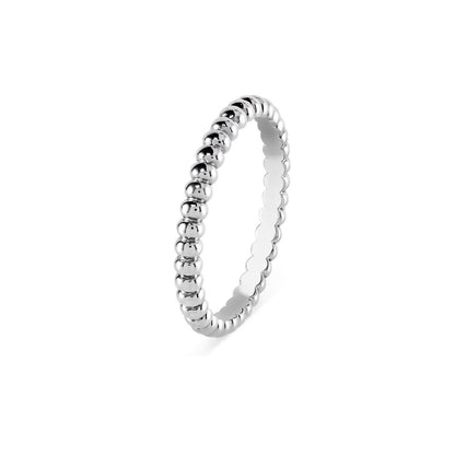 [Riva Jewelry]SIGNATURE PERLÉE BEADED BAND RING