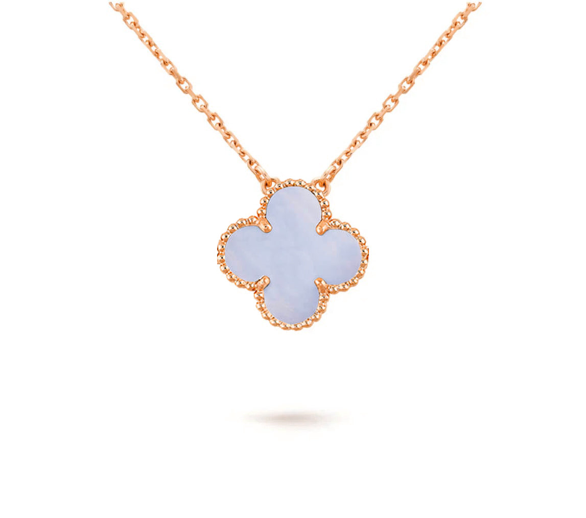 [Riva Jewelry]15MM CLOVER FLOWER PENDANT NECKLACE COLLECTION