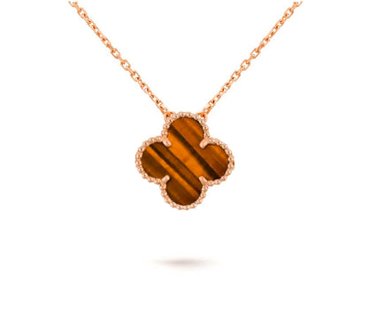[Riva Jewelry]15MM CLOVER FLOWER PENDANT NECKLACE COLLECTION