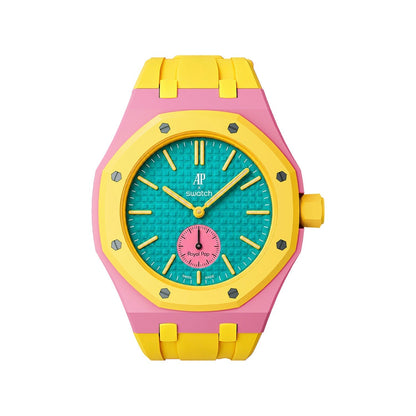 [Riva Jewelry]Royal Oak Pop Exclusive Bioceramic Case & Silicone Strap Mix Color