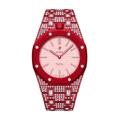 [Riva Jewelry]Royal Oak Pop Exclusive Bioceramic Case & Bioceramic Strap Full Diamond