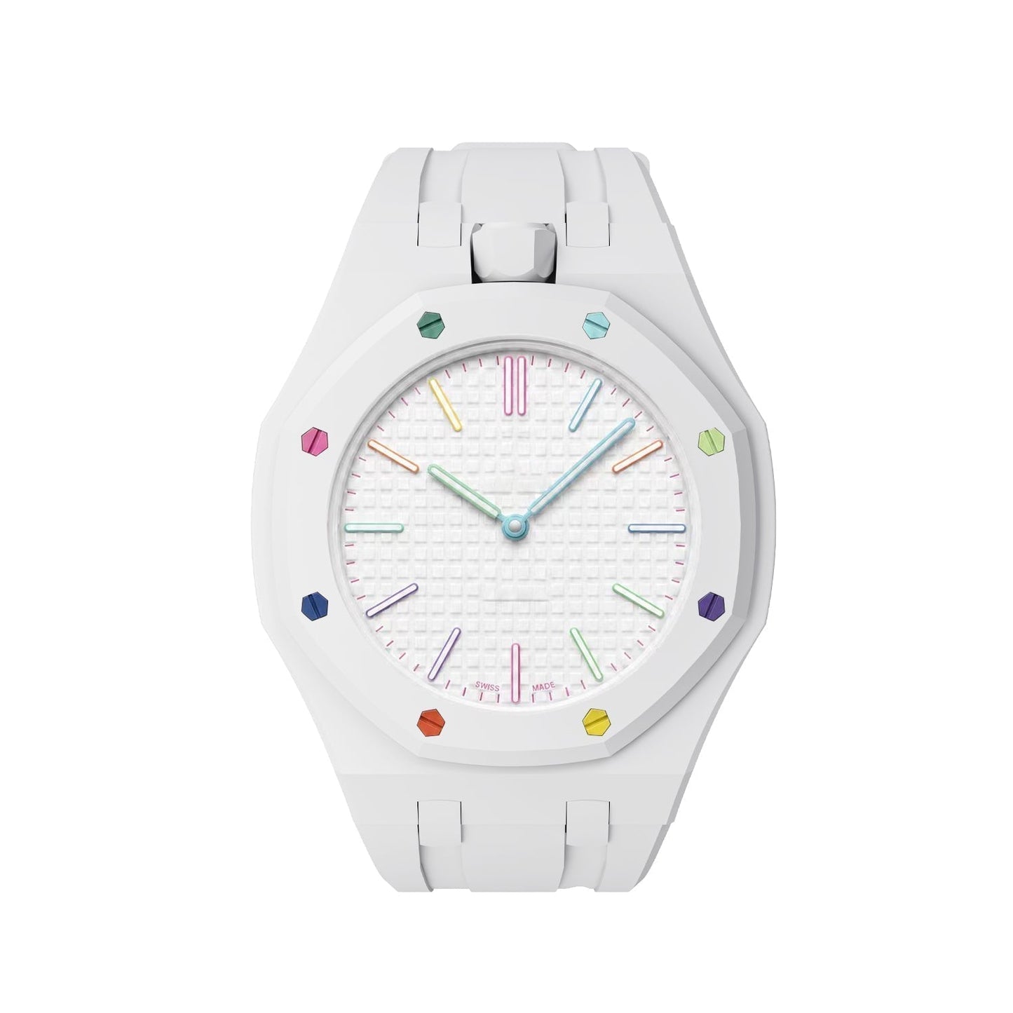 [Riva Jewelry]OAK POP EXCLUSIVE  WHITE SILICONE STRAP