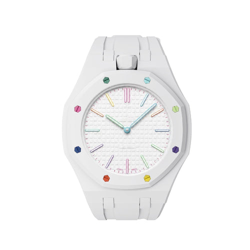 [Riva Jewelry]OAK POP EXCLUSIVE  WHITE SILICONE STRAP