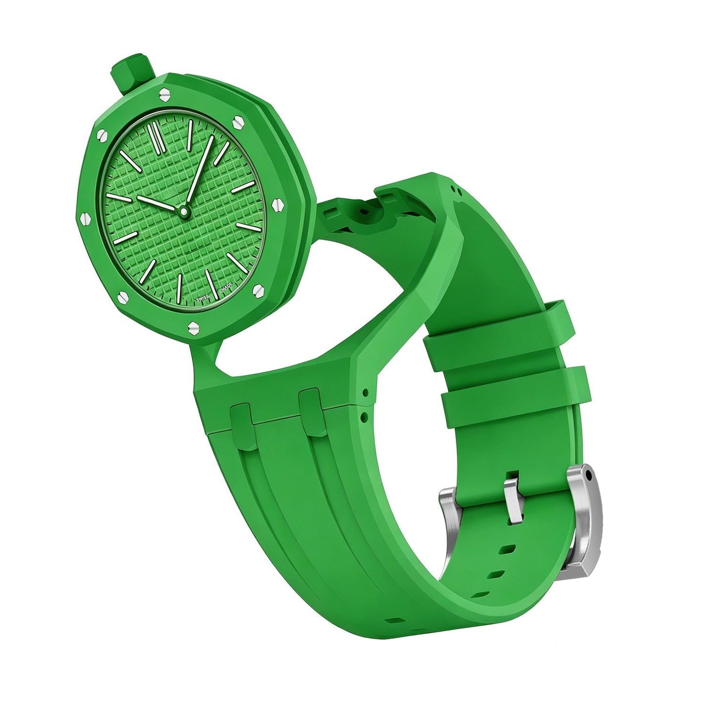 [Riva Jewelry]OAK POP EXCLUSIVE GREEN SILICONE STRAP