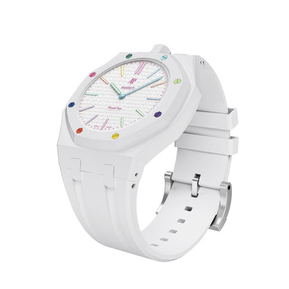 [Riva Jewelry]OAK POP EXCLUSIVE  WHITE SILICONE STRAP