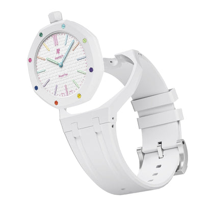 [Riva Jewelry]OAK POP EXCLUSIVE  WHITE SILICONE STRAP