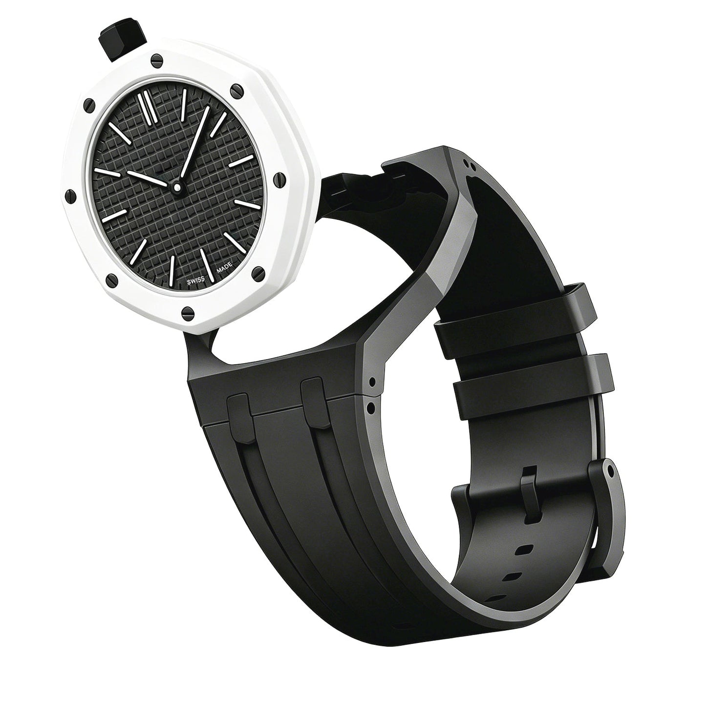 [Riva Jewelry]OAK POP EXCLUSIVE BLACK SILICONE STRAP